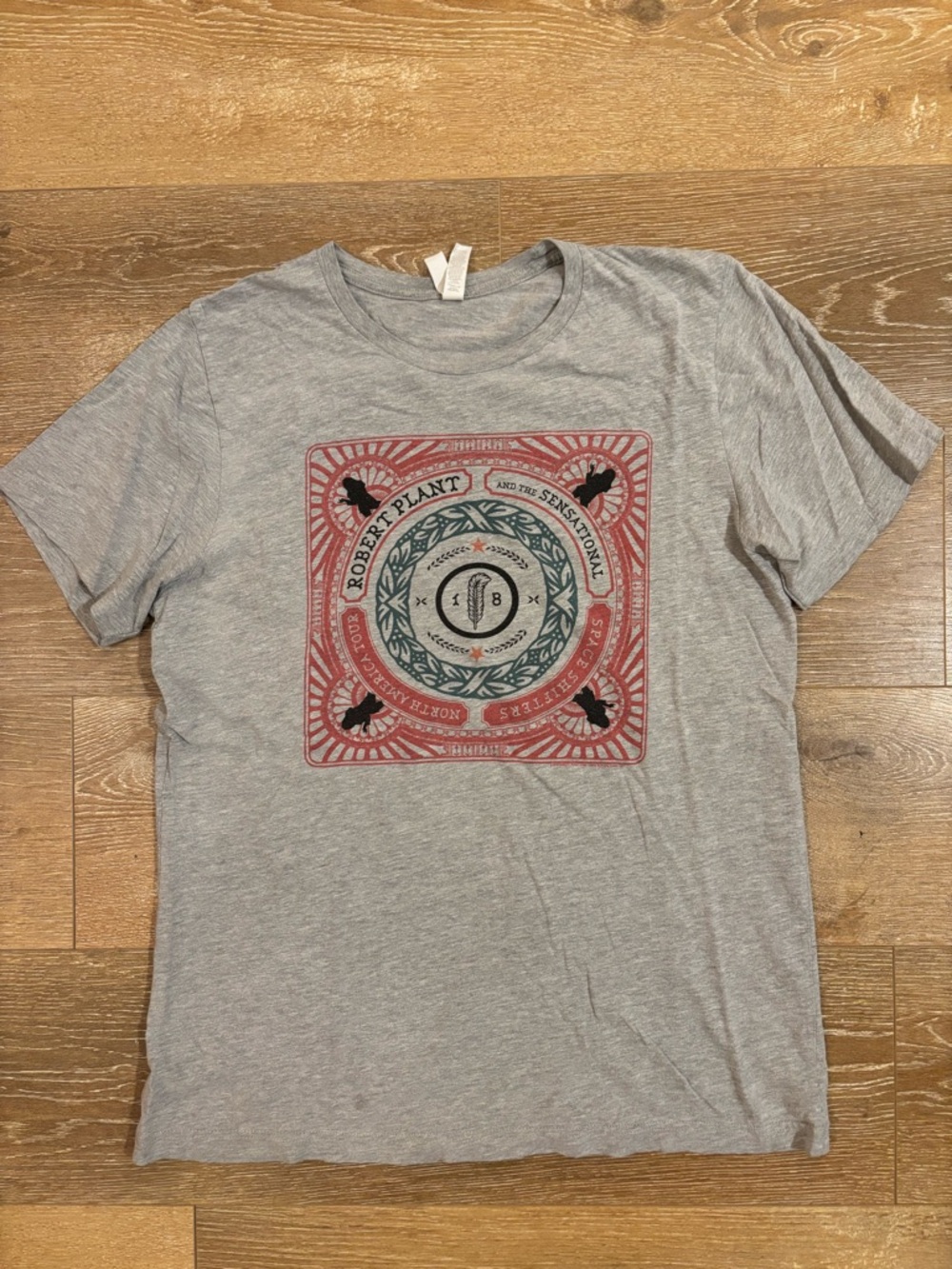 Vintage Robert Plant Graphic Gray Short-Sleeve Men's T-Shirt